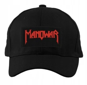 Manowar NEW Cap Hat Baseball Black Logo Heavy Metal Badge Unisex Universal Fit - Picture 1 of 4
