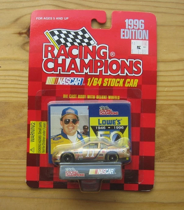 Coche diecast Brett Bodine 1996 Racing Champions #11 Lowe's 50 aniversario Foto 1 de 1