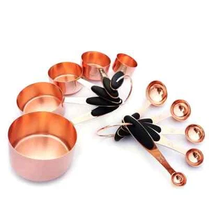 Measuring Cups & Spoons Set Rose Gold - Picture 1 of 3