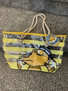 Sanrio Gudetama Egg PVC Shopping Tote Bag Hand Bag Shoulder Bag - Picture 1 of 5