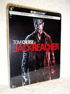 Jack Reacher (4K/Blu-ray, 2022, STEELBOOK) Tom Cruise Rosamund Pike NEW action - Picture 1 of 6