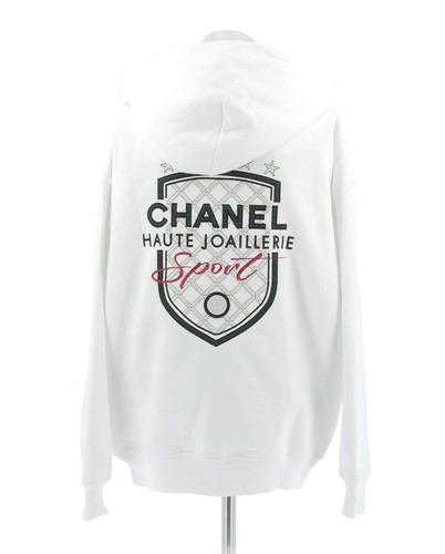 Felpa con cappuccio CHANEL 2024 Haute Joaillerie sport VIP logo ricamato