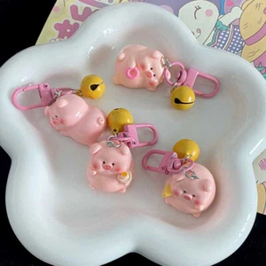 Cartoon Three-dimensional Pig Pendant Keychain Bag Decoration Animal Keyrings - Picture 1 of 13