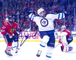 Signiertes 8x10 Matthieu Perreaults Winnipeg Jets Foto - Echtheitszertifikat - Bild 1 von 1