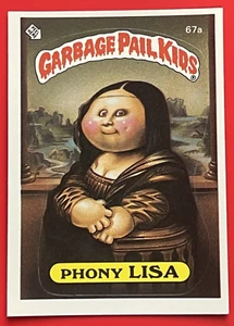 1985 Topps Garbage Pail Kids Series 2 #67a Phony Lisa Glossy Back NM or Better - Bild 1 von 2