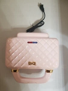Kitchen Couture by Dash PINK PURSE DESIGN SANDWICH PRESS 9 In X 5 In Griddle - Picture 1 of 6