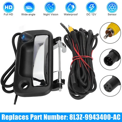 PARTSDOM 8L3Z-9943400-AC Rear View Backup Camera Kit Tailgate Handle For Ford F150-F550