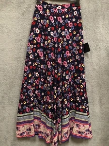 NUEVO Pantalones Acampanados Lulus Elásticos Cintura Alta Floral Boho Pierna Ancha Talla S - Imagen 1 de 11