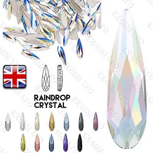 Arte en uñas 3D 16 COLORES 3x10 mm gota de lluvia transparente AB forma cristal vidrio - Imagen 1 de 26