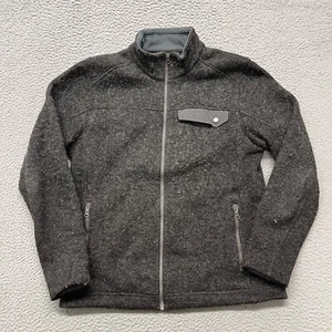 Marmot Jacket Mens L Gray Wool Blend Woolyester Full Zip Outdoors Hiking Ski - Picture 1 of 14