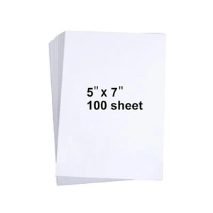 100 Piezas 5" x 7" Cartulina Blanca, Hojas de Cartulina Peso Pesado Invita en Blanco... - Imagen 1 de 5