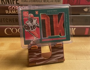 David Bell 2022 Encased Substantial Rookie Swatches Green /10 Rookie RC Browns