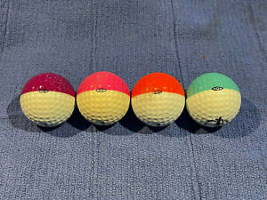 4 Ping Eye Golf Balls Maroon, Pink, Orange, Teal Very RARE!!