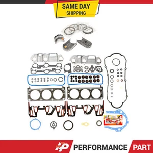 Full Gasket Set Bearings Rings Fit 1999 Chevrolet Oldsmobile 3.1L - Picture 1 of 12