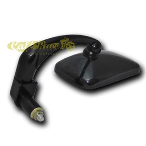Espejo Retrovisor Rectangular Bar End Negro Cafè Racer Vintage Custom - Picture 1 of 3