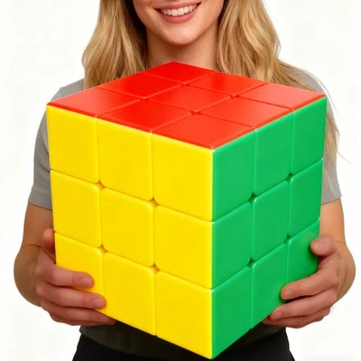 3x3 Speed Cube - Puzzle abbinato ai colori 18 cm per bambini adulti - Fidget Toy - Immagine 1 di 4