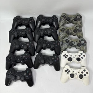 Lot 14 Broken Sony PlayStation 3 PS3 Controllers CECHZC2U CECHZC1U - For Parts - Picture 1 of 15