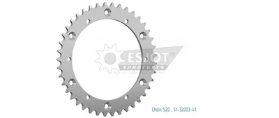 Sprocket Rear 520-41T Alloy for YAMAHA XT 500 1975 1976 1977 1978 1979 1980 - Image 1 of 2