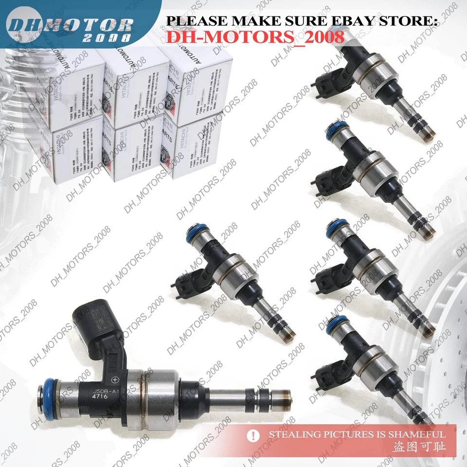 Inyectores de combustible 6 piezas 12629927 para Cadillac SRX CTS Chevrolet Equinox GMC Terrain Foto 1 de 4