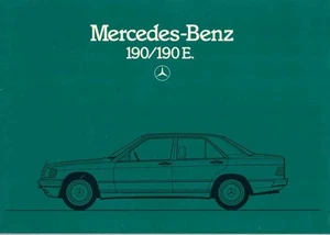 Catalogue Brochure Mercedes 190 / 190 E W201 01/1985 France - Imagen 1 de 2