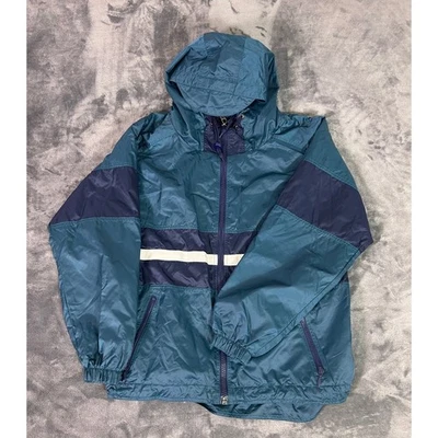 Jaqueta corta-vento masculina vintage GEAR para esportes color block tamanho grande P - Imagem 1 de 4