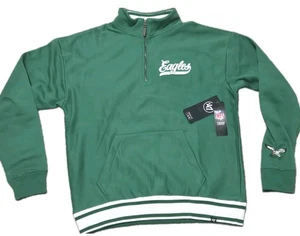 Neu Herren '47 Retro Historic NFL Philadelphia Eagles 1/4 Reißverschluss Swear Shirt Medium  - Bild 1 von 10
