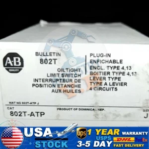 1PC Allen-Bradley 802T-ATP Oil Tight Limit Switch BRAND NEW US Free Tax - Picture 1 of 4