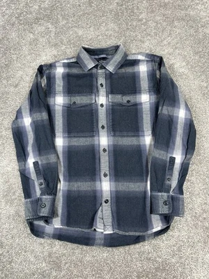 Camisa Rei Para Hombre Mediana Azul Blanco Algodón Abotonada Foto 1 de 4