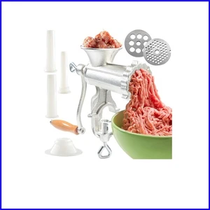 Versatile Cast Iron Meat Mincer with Clamp & Dual Cutting Disks – Made in USA - Picture 1 of 10