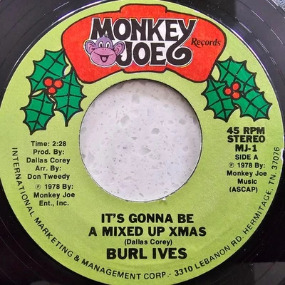 Burl Ives – It's Gonna Be A Mixed Up Chirstmas - US 1978 Christmas 7" - Image 1 of 4