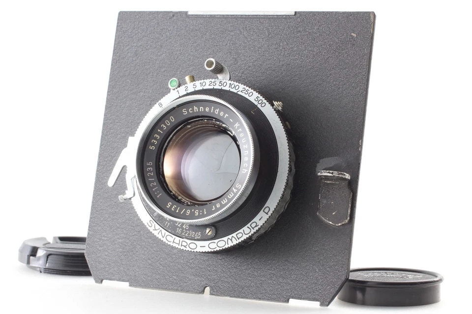 *Exc+3* Schneider Symmar 135 mm F5,6 235 mm F12 con placa Compur0 de 4 pulgadas de JAPÓN Foto 1 de 4
