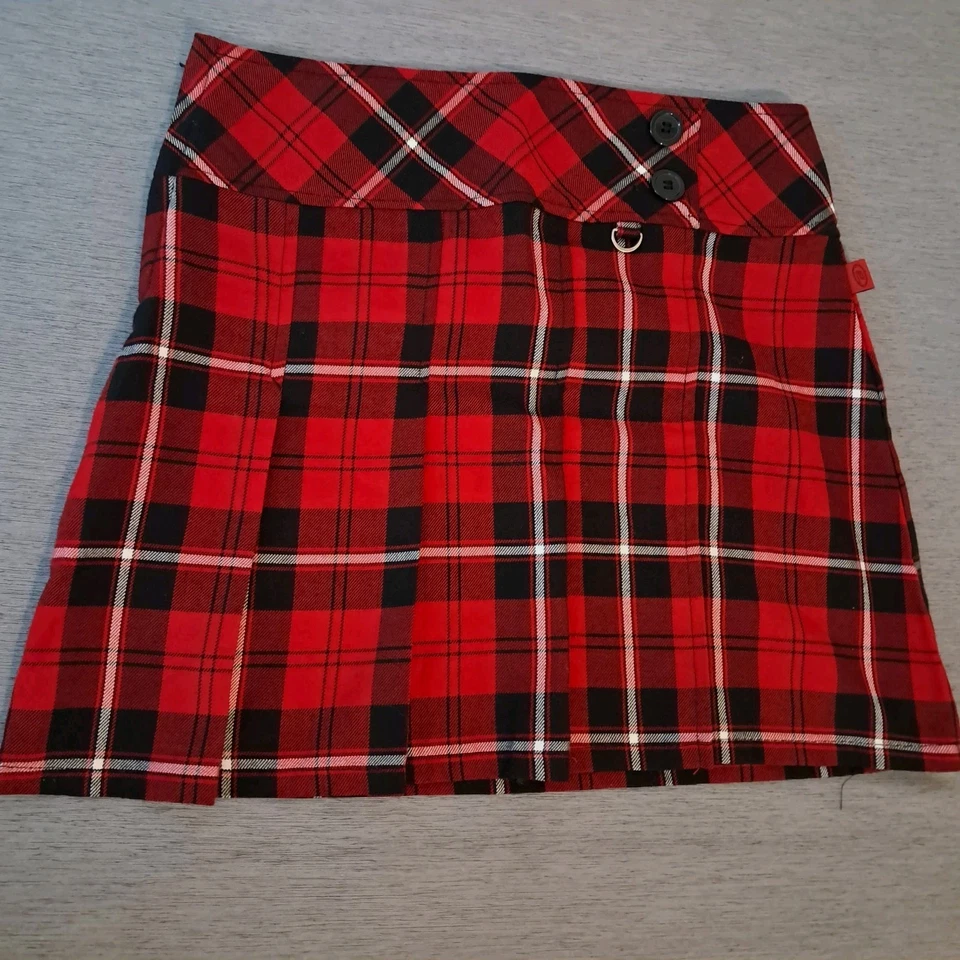 Falda plisada a cuadros talla 16 Y2k Bongo Let Me B de colección para niñas Foto 1 de 4