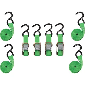 SmartStraps Cam Buckle Tie-Downs, 1in. x 10ft. Each, 4 Pack, 900Lb. Capacity, - Picture 1 of 9