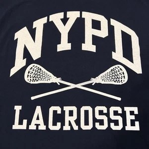 NYPD Lacrosse Police League T-Shirt XL Blue - Imagen 1 de 4