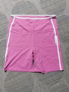 Pantalones cortos de motociclista Amazon Active FormFlex suaves con mantequilla cintura alta para mujer, talla L - Imagen 1 de 7