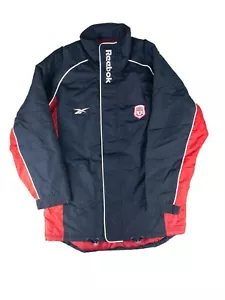 RARE Reebok Liverpool FC Carlsberg 2000-2002 M Coach Warm Up Parka Jacket Winter - Bild 1 von 18