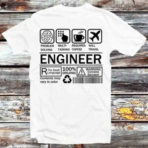 Engineer Party Novelty Joke Father's Day T Shirt B621 - Picture 1 of 2