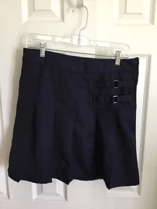 French Toast Navy Blue 2 Tab Scooter Skirt Size Girls 16 - Picture 1 of 7