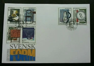 [SJ] Sweden Arts 1994 Design Glass Ceramic Furniture Craft (stamp FDC) - Picture 1 of 5
