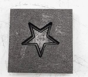 Molde de grafito de lingote 3D - estrella de 1 1/2 pulgada - Imagen 1 de 3