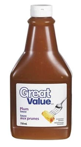 Great Value Plum Sauce Dipping Sauce squeezable bottle - 750 ml - Picture 1 of 2