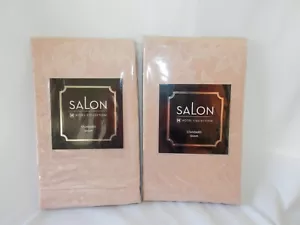 Set 2 Hotel Collection Salon Dahlia Standard Shams Brand New NIP Peach W/Floral - Picture 1 of 5