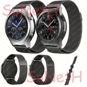 CINTURINO METALLO MILANO CHIUSURA MAGNETICA SAMSUNG GEAR S3 R765 SM-R765 NERO - Foto 1 di 1