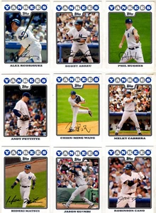 TOPPS 2008 MLB BASEBALL SIGNATURE SERIES NY YANKEES COMPLETE SET NYY1-NYY14 - Picture 1 of 3