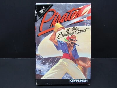 Pirates of the Barbary Coast, IBM PC, 5.25" Disk, Keypunch 1987, Never Used - Image 1 of 4