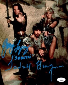 SANDAHL BERGMAN & GERRY LOPEZ Signed CONAN THE BARBARIAN 8x10 Photo JSA COA Cert - Picture 1 of 2