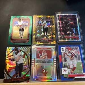 TRAVIS KELCE PRIZM CRACKED ICE,COLOR AND MORE FOOTBALL CARDS - Picture 1 of 7