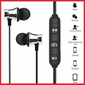 AURICOLARI BLUETOOTH CUFFIE MAGNETICHE SPORTIVE WIRELESS STEREO XT-6 FITNESS - Foto 1 di 3