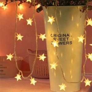 LED Fairy Lights String Garland Star Light String Twinkle Christmas Tree Decor - Picture 1 of 26