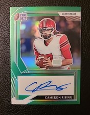 2022 PRO SET METAL CAMERON RISING #PA-CR1 Green AUTOGRAPH #5/15 UTAH UTES